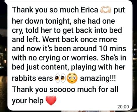 WhatsApp message from a rested mom 2